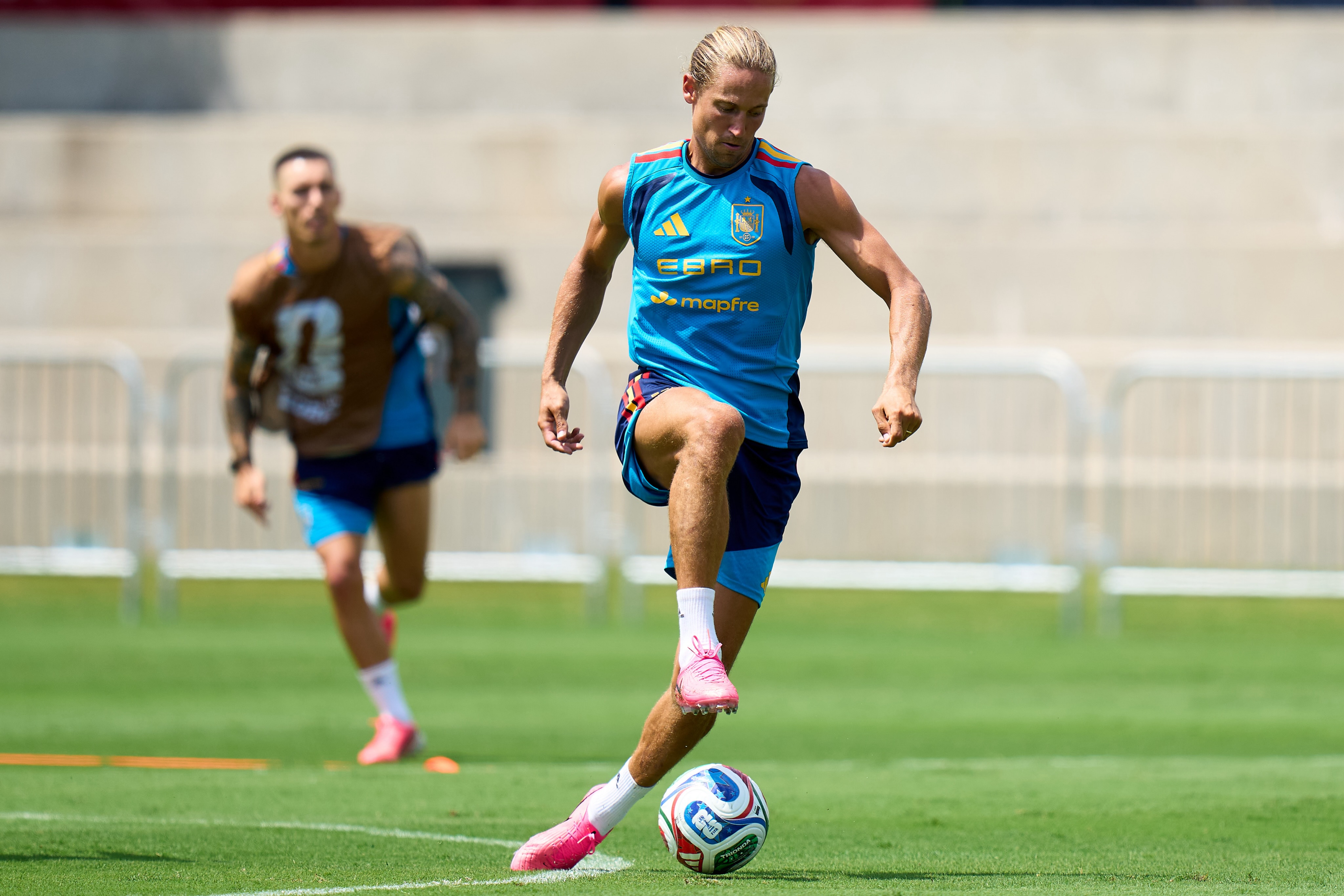 @marcosllorente 🎙️ : “ Estoy entrenando y el día del partido se verá, no estoy pensando en si soy titular o suplente… Por ejemplo, empecé jugando en la Eurocopa de 2021 como titular y luego ya no jugué ninguno .” ✍️ @noeortizaragon