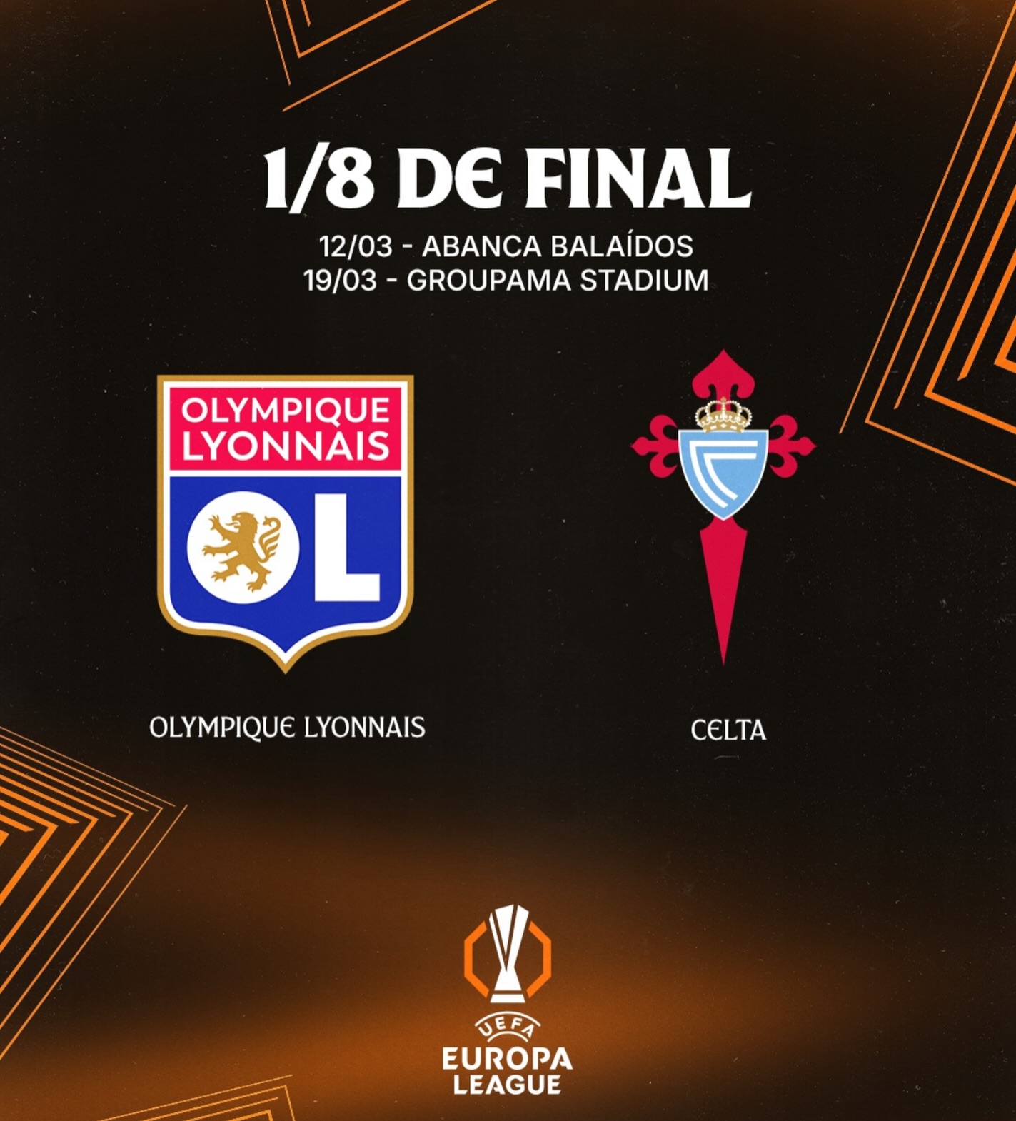 RIVAL CONFIRMADO PARA LOS OCTAVOS DE FINAL DE LA @europaleague 🩵🔜