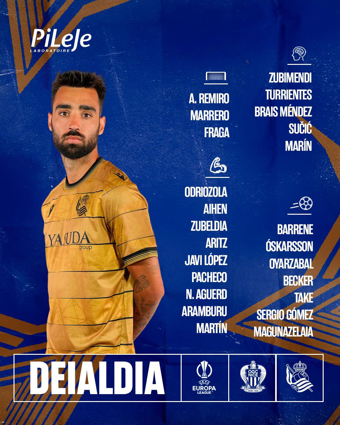 La Real Sociedad arranca su camino en la Europa League frente al Niza
