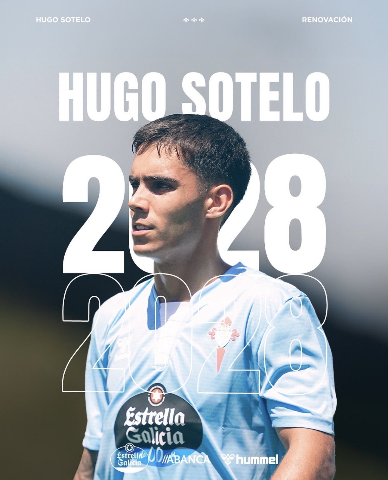 Hugo Sotelo renueva con el RC Celta hasta 2028