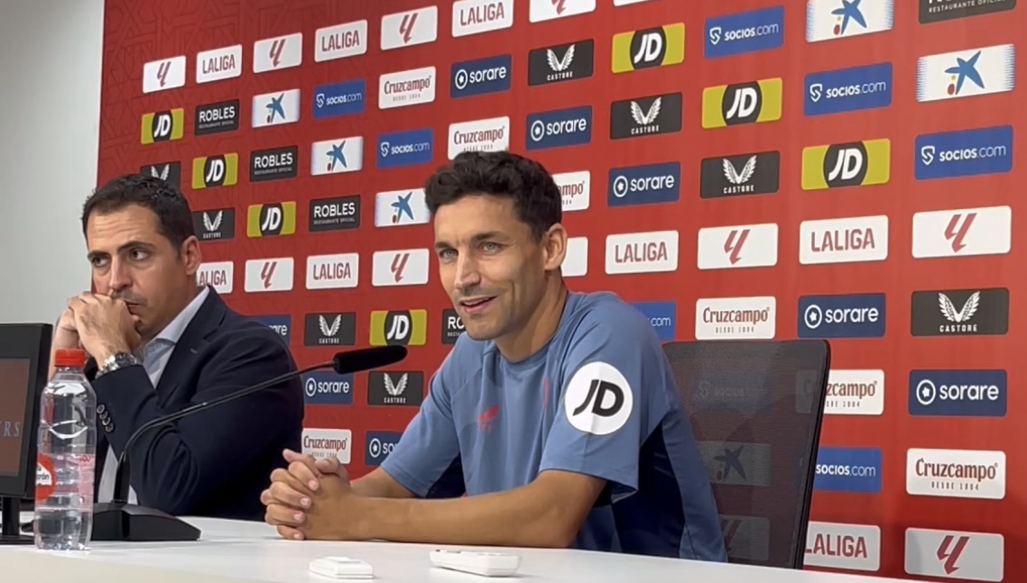 Jesús Navas habla en la previa al derbi sevillano en Nervión