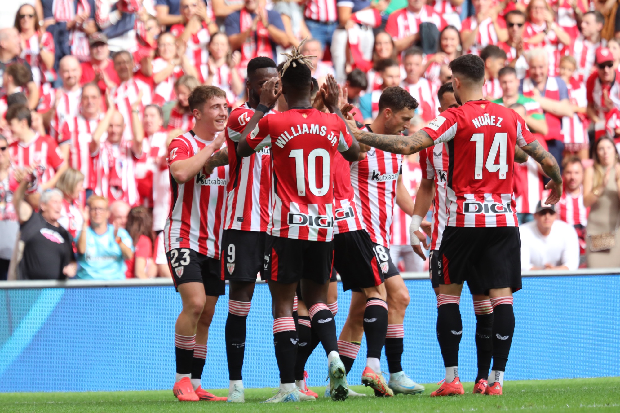 Goleada de los leones en San Mamés