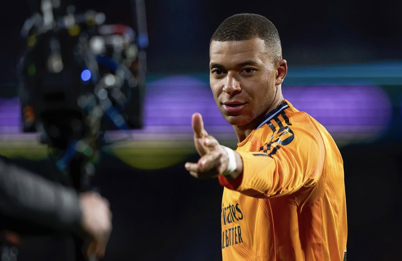 Primer hat trick de Kylian Mbappe con el Real Madrid