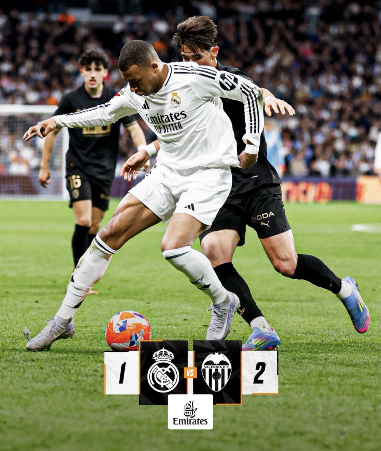 Real Madrid 1 – Valencia 2: El Madrid se desinfla en el peor momento