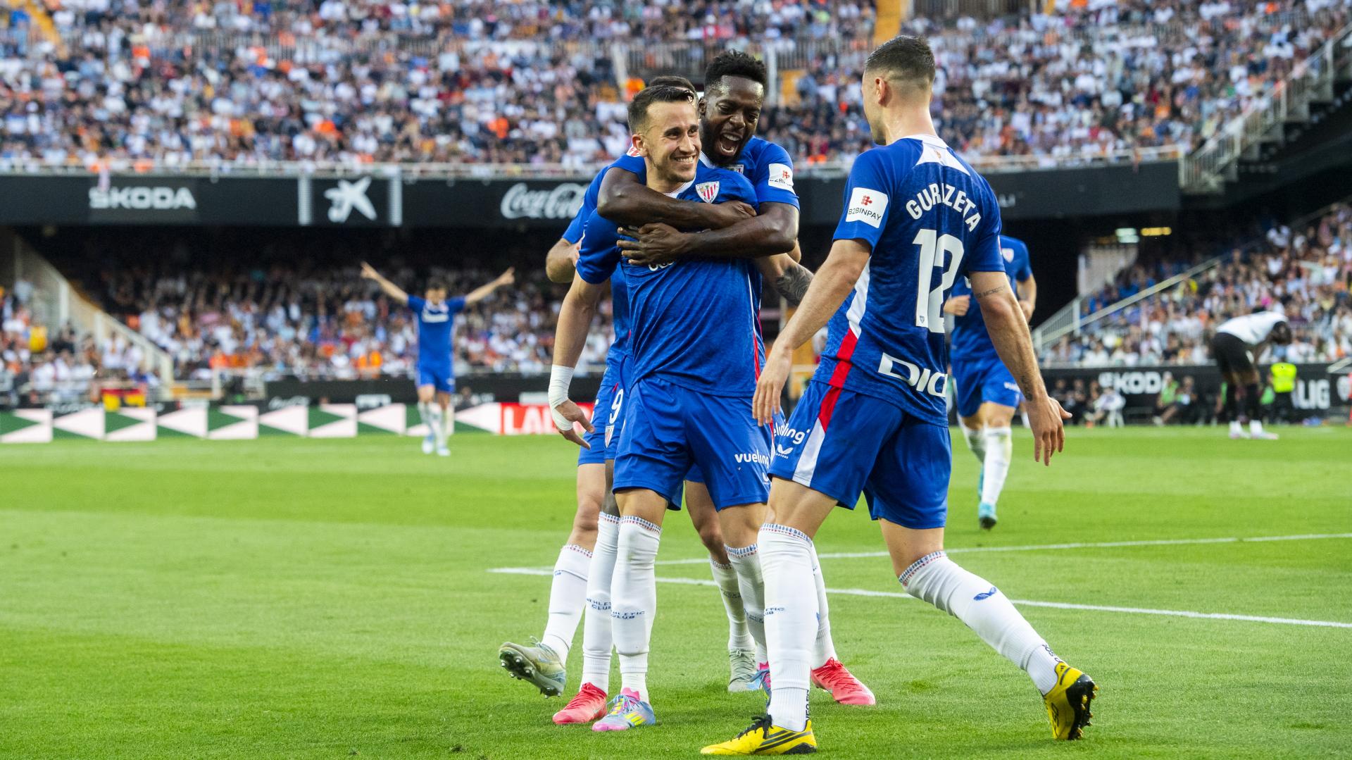 El Athletic Club amarra la cuarta plaza en Mestalla