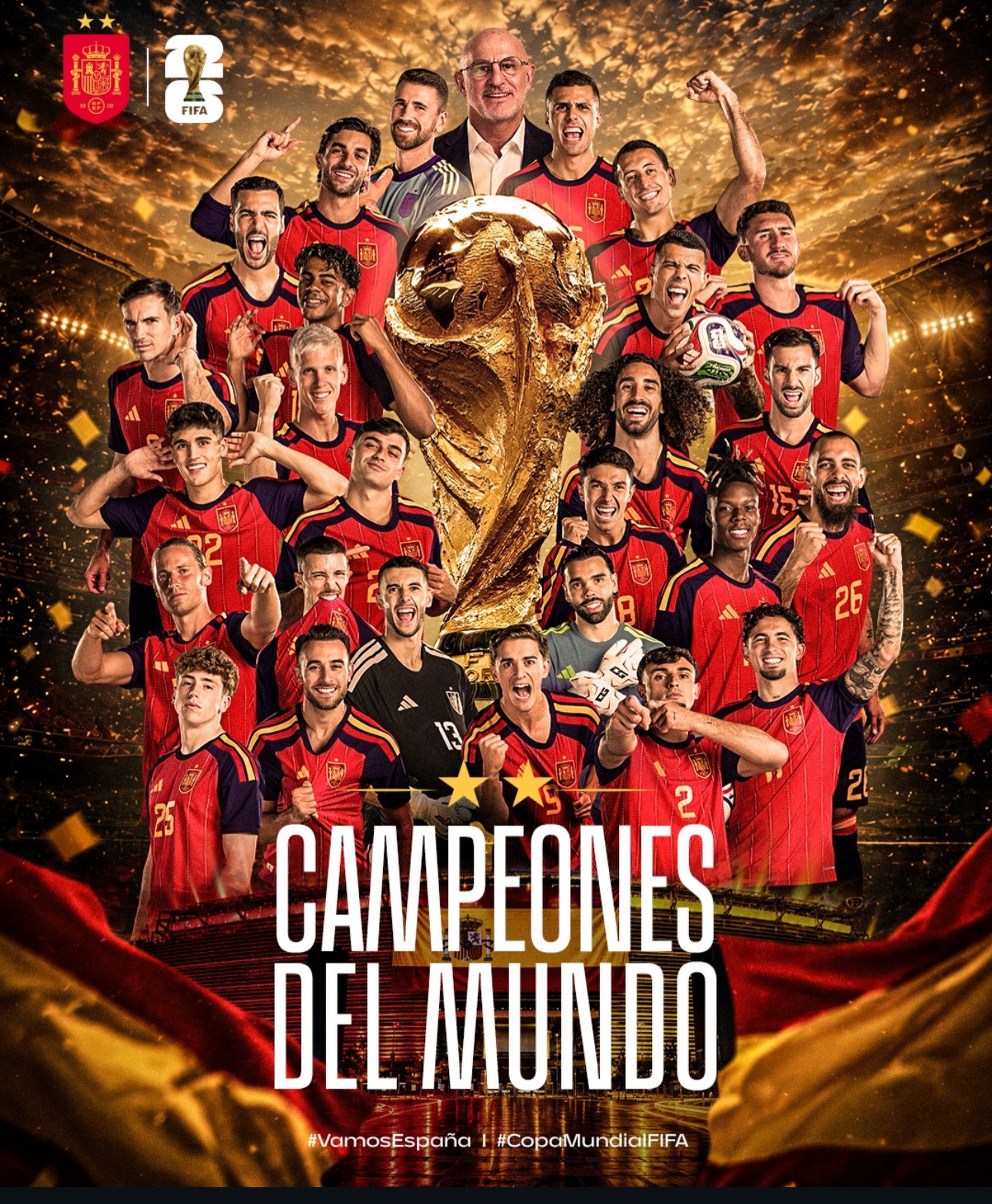⭐️⭐️ España gana su segunda estrella tras vencer a Argentina con un gol de @ferrantorres 🤌🏾🏆🇪🇸