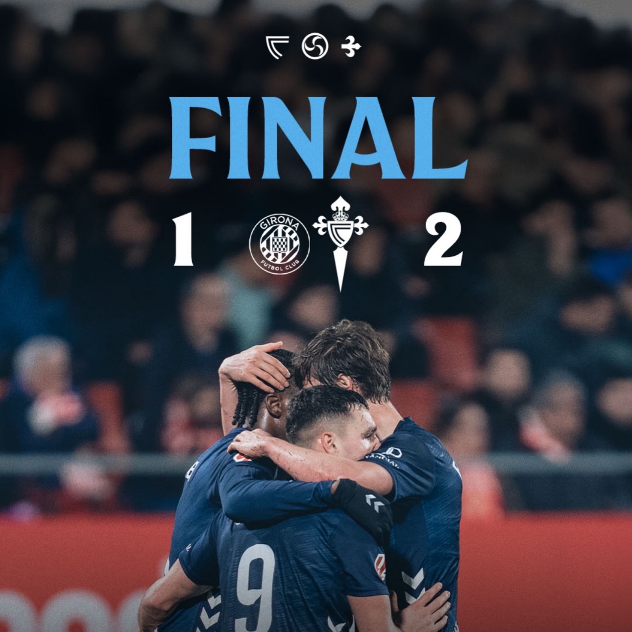 @gironafc 1 @rccelta 2