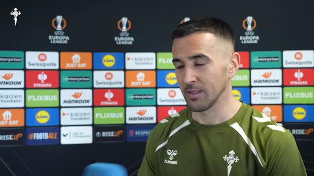 Post partido Celta VS Lyon , Matías vecino jugador del @rccelta 🎙️