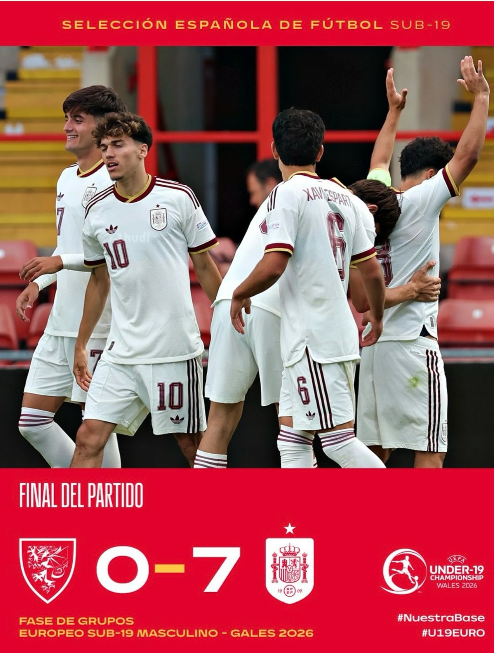 CRÓNICA : España arranca el Europeo Sub-19 con un recital ante Gales🙌🏾
✍️ @noeortizaragon 
👉🏾https://pasiondeportivaesp.es/espana-arranca-el-europeo-sub-19-con-un-recital-ante-gales/👈🏾