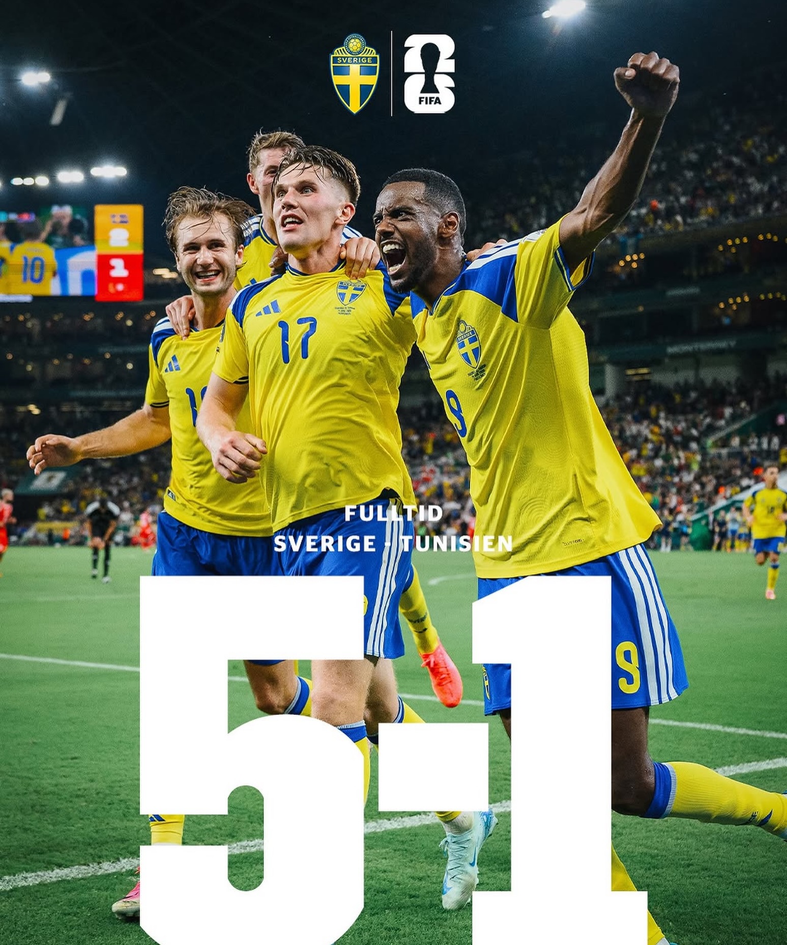 @carlstarfelt jugador del @rccelta debutó esta madrugada en la @fifaworldcup con victoria 👏🏼👏🏼👏🏼
