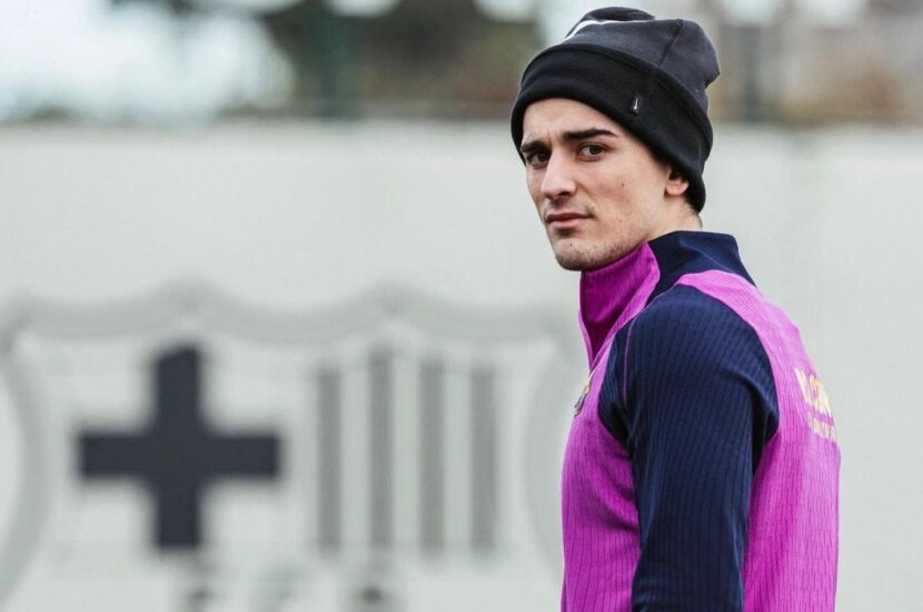 Gavi vuelve a entrenar con el Barça casi cinco meses después de su lesión