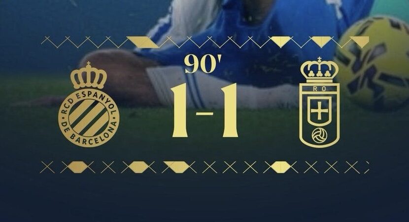 Empate con sabor amargo para el Oviedo en Cornellà