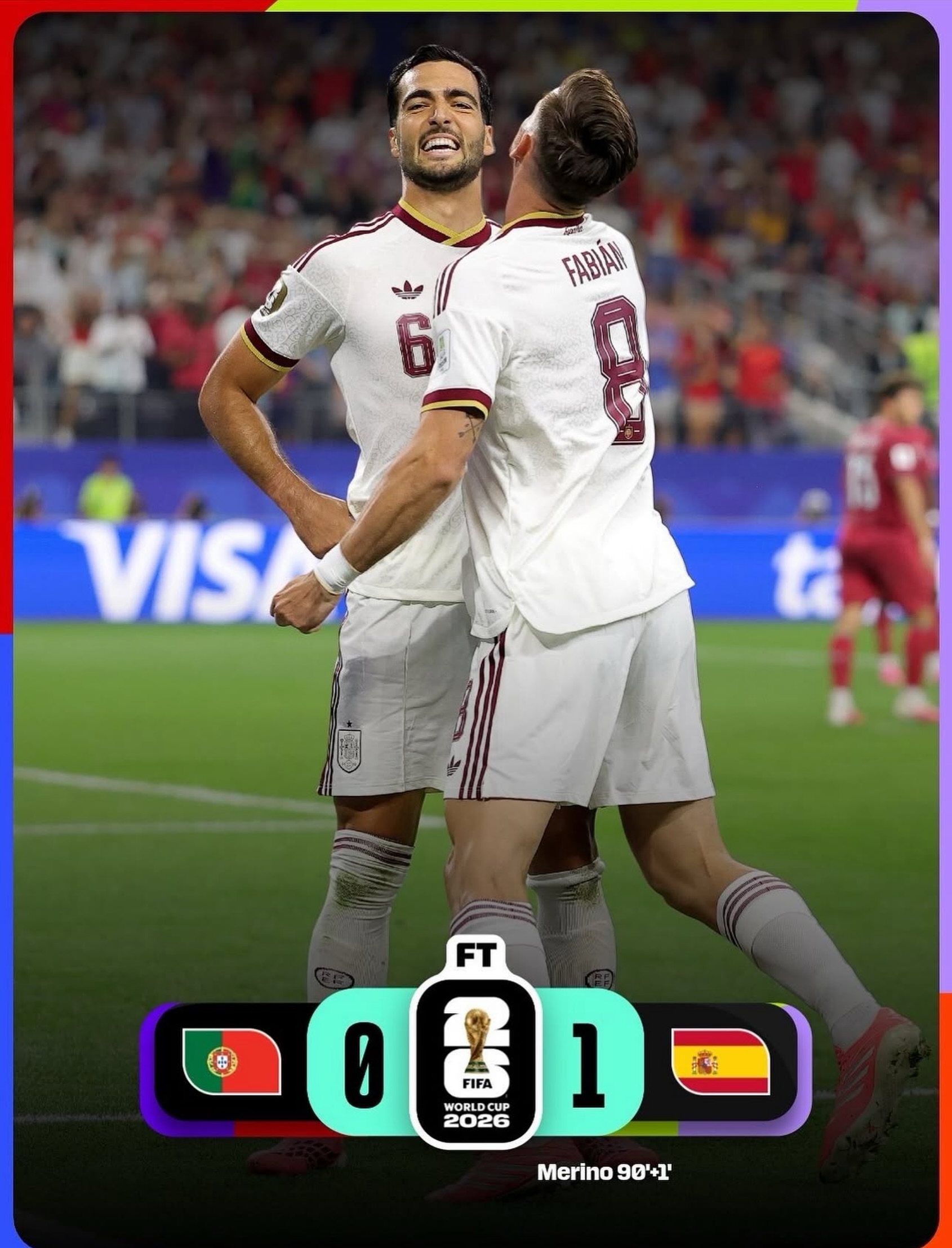 España está en cuartos de final 🙌🏾🙌🏾🙌🏾🙌🏾
Mikel Merino es ESPECTACULAR