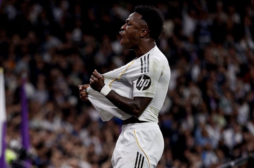 Vinicius decide un derbi de locura y sostiene al Madrid en la pelea