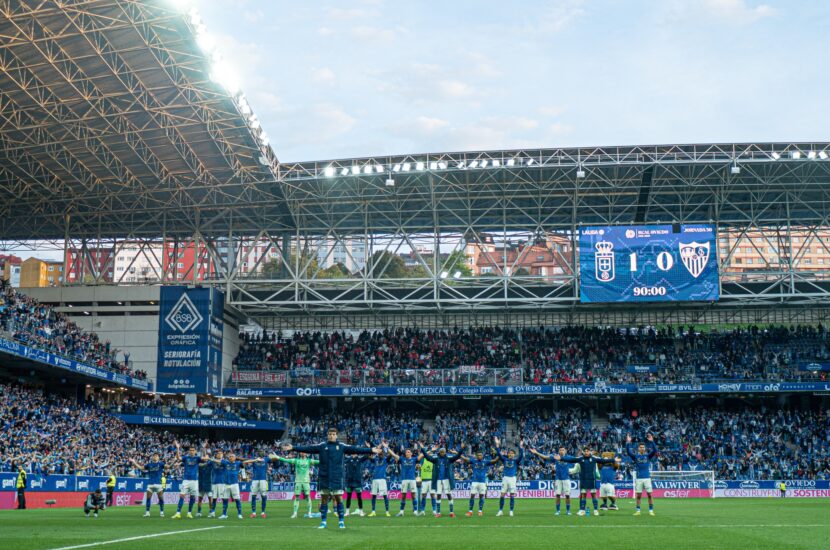 El Oviedo aprieta los dientes y tumba al Sevilla