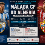 Previa Málaga CF – UD Almería: 180 minutos para volver a Primera
