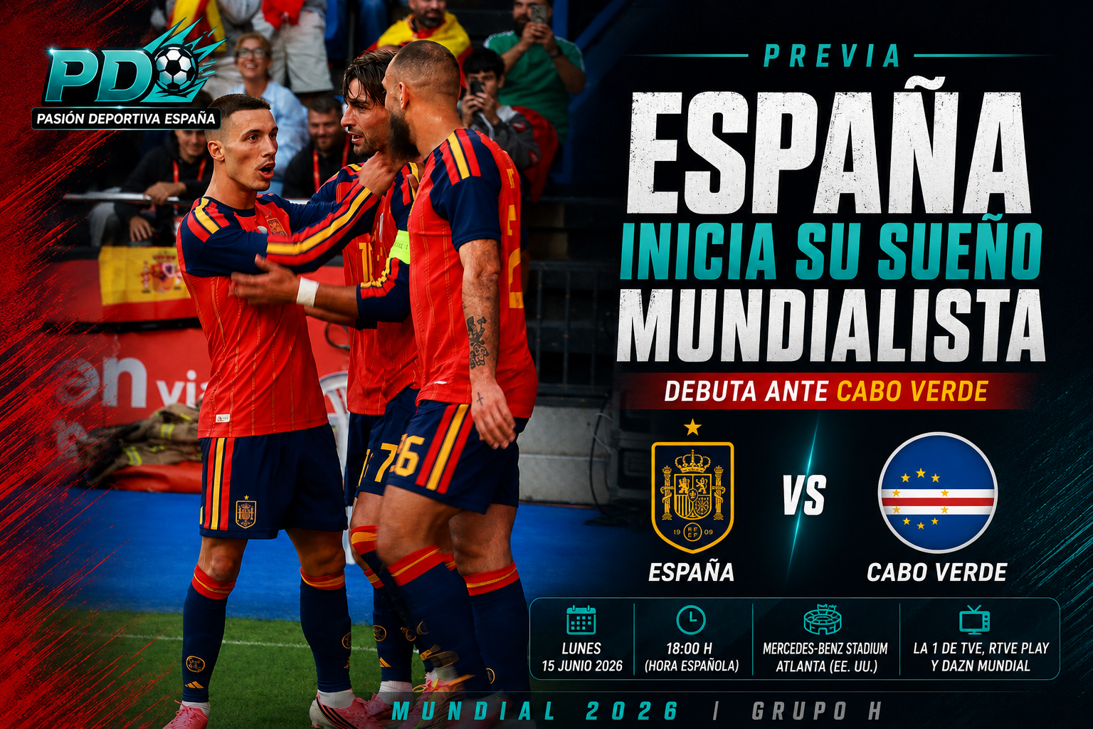 España inicia su sueño mundialista ante Cabo Verde
