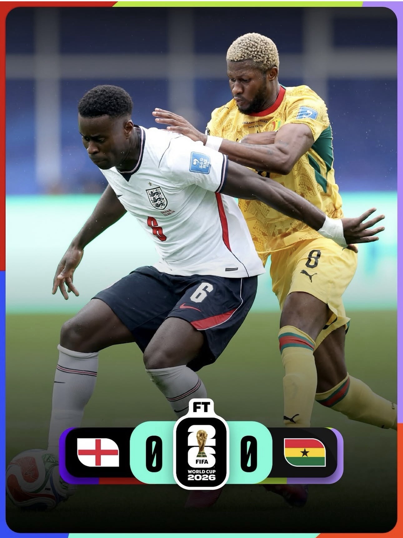 Inglaterra se atasca ante una Ghana de granito (0-0)