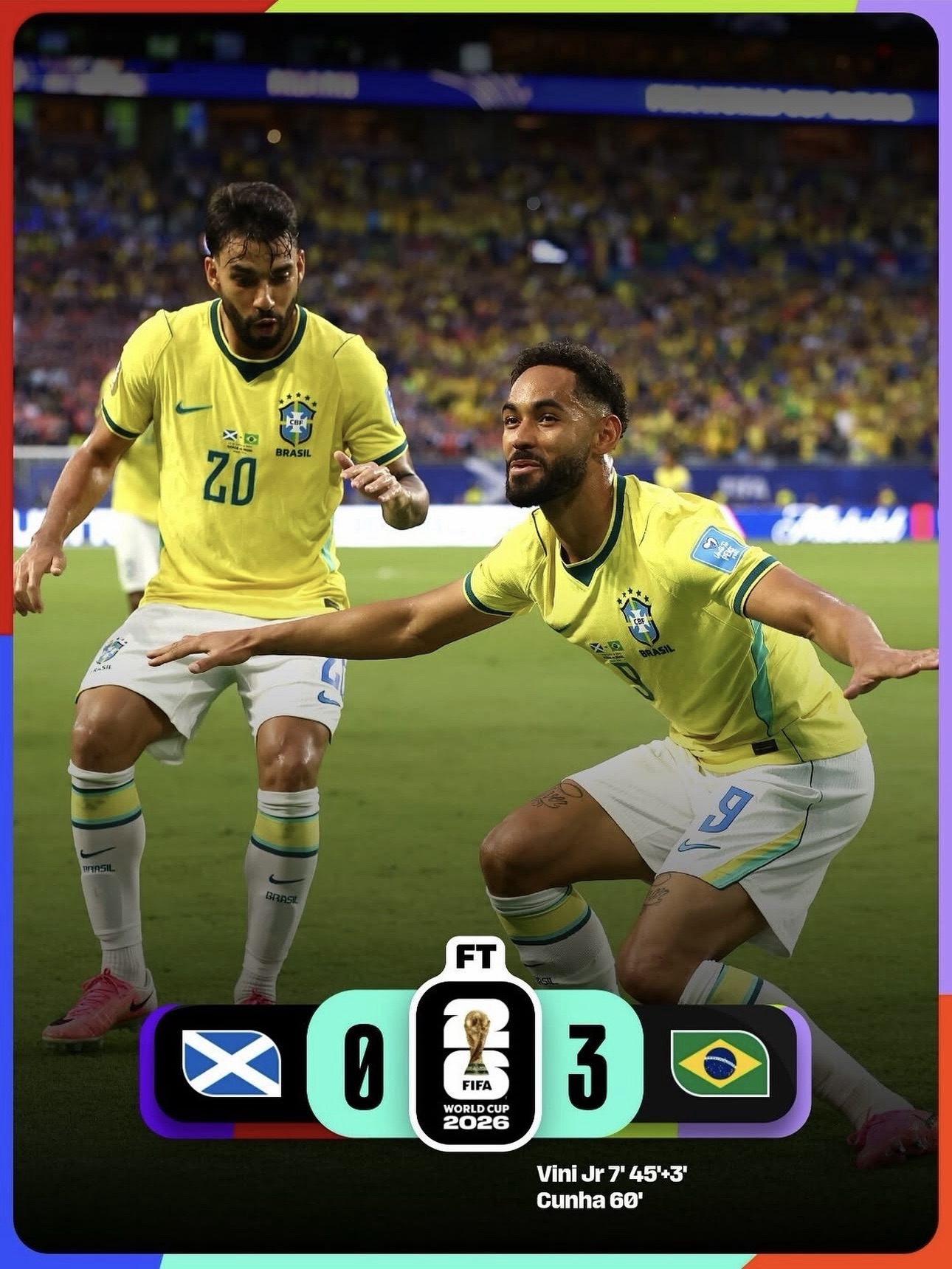 Exhibición brasileña para cerrar la fase de grupos