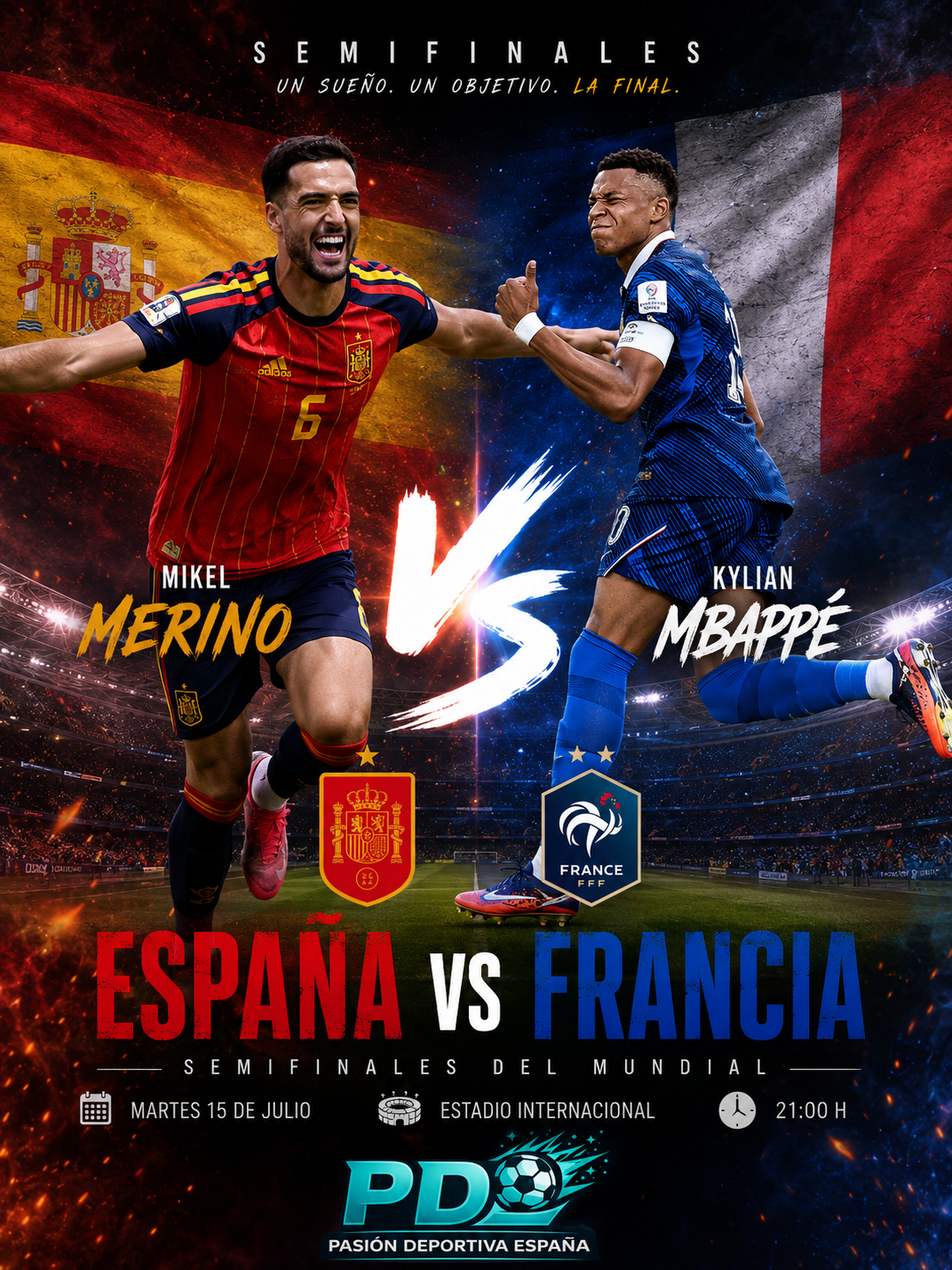 España ante su noche más grande: Francia, el último gigante antes de la final del Mundial