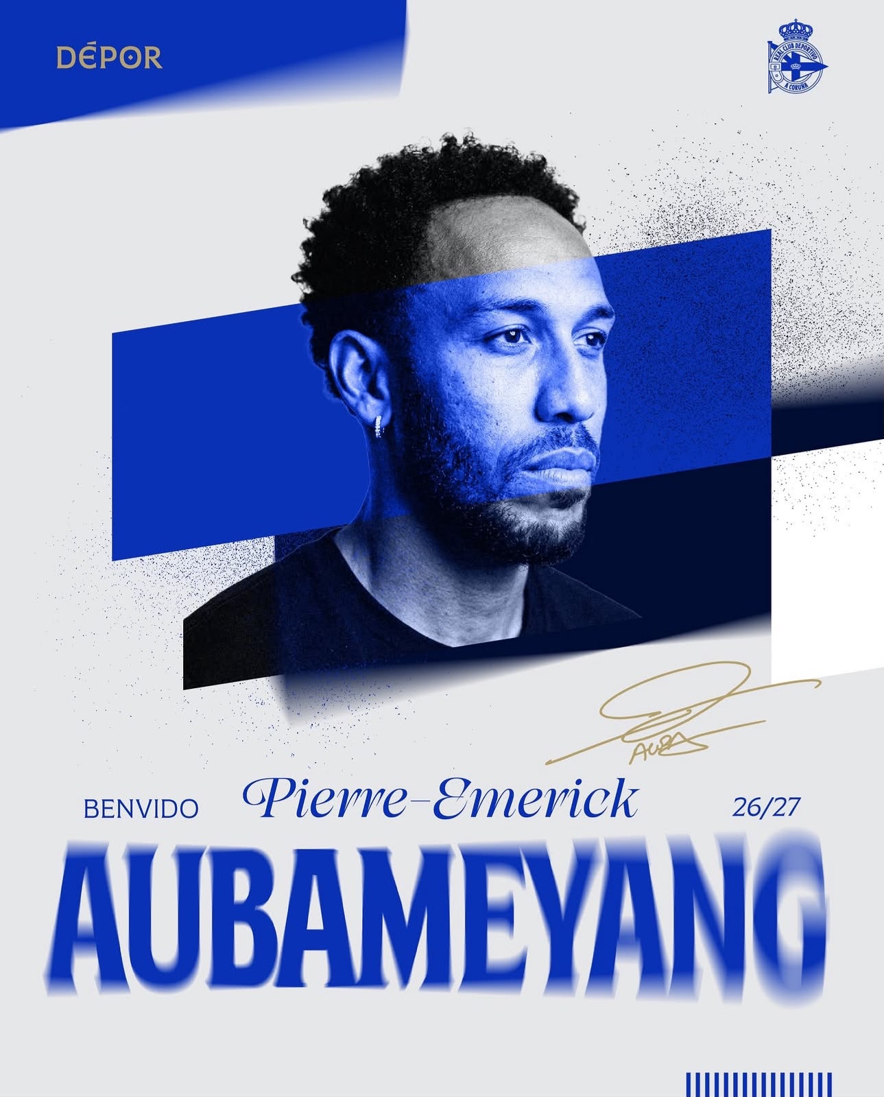 Aubameyang, experiencia y gol para el nuevo Deportivo