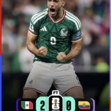 México rompe la barrera y ya está en octavos tras derrotar con autoridad a Ecuador (2-0)