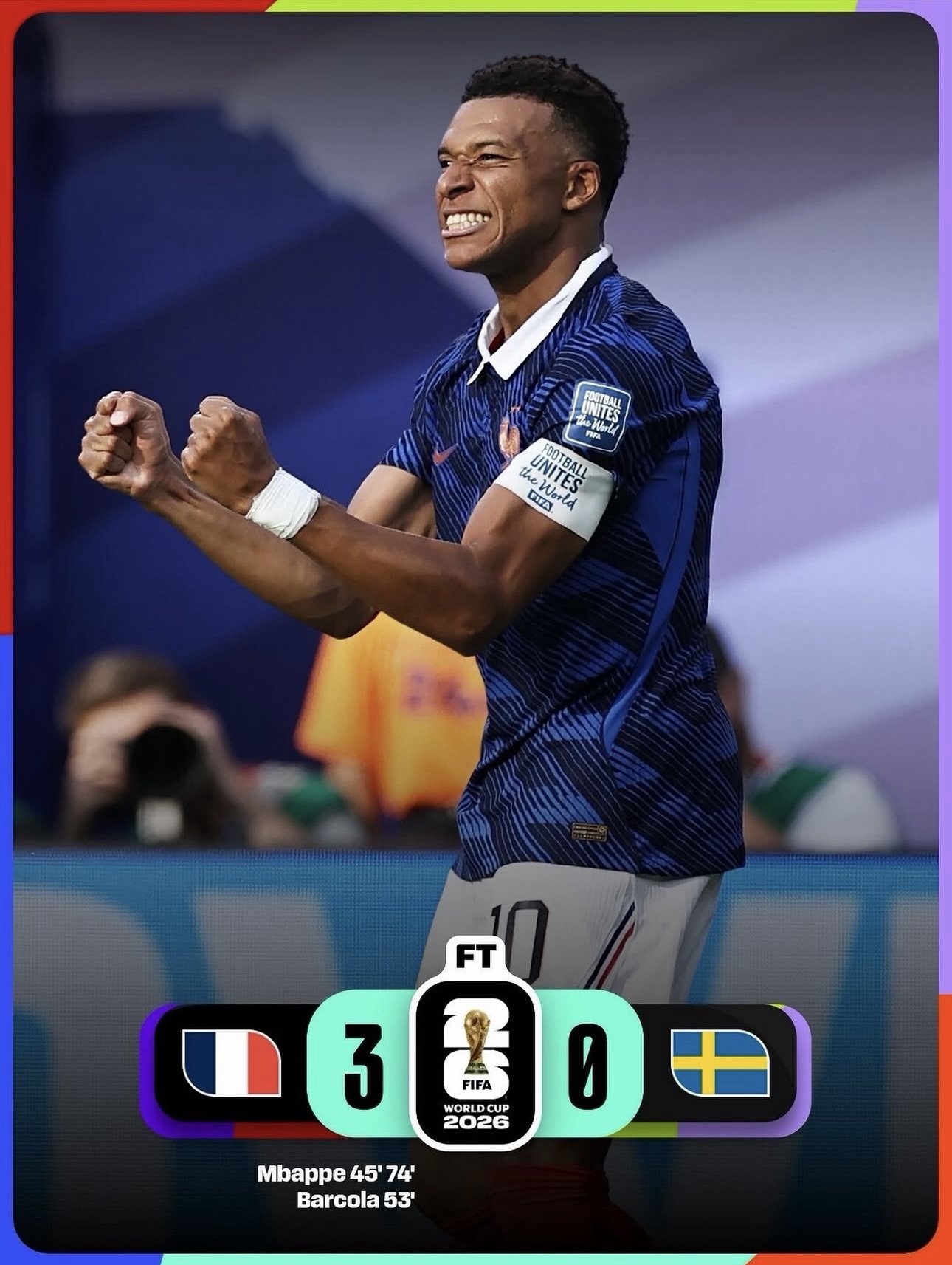 Mbappé enciende a Francia: doblete, goleada y billete a octavos