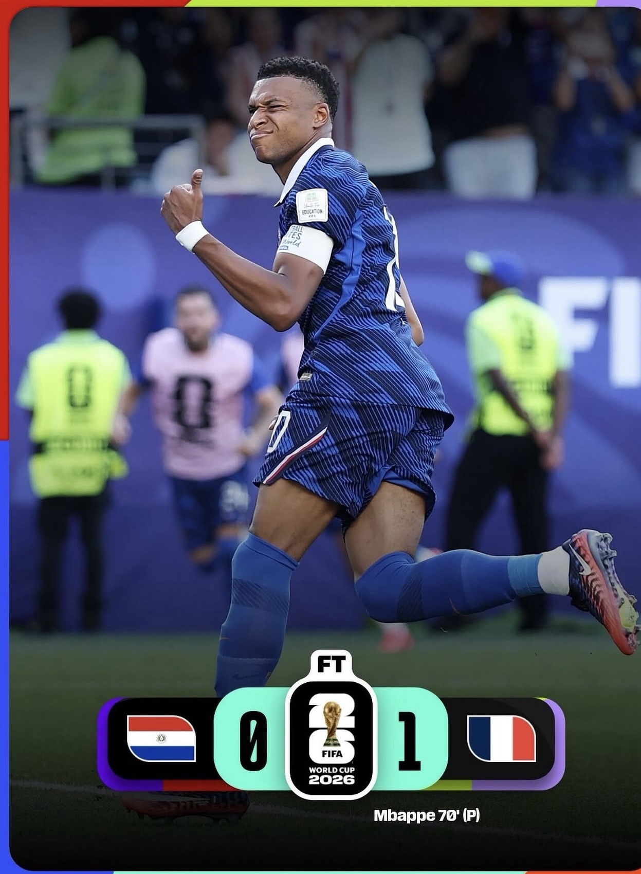 Mbappé rompe el muro paraguayo y clasifica a Francia
