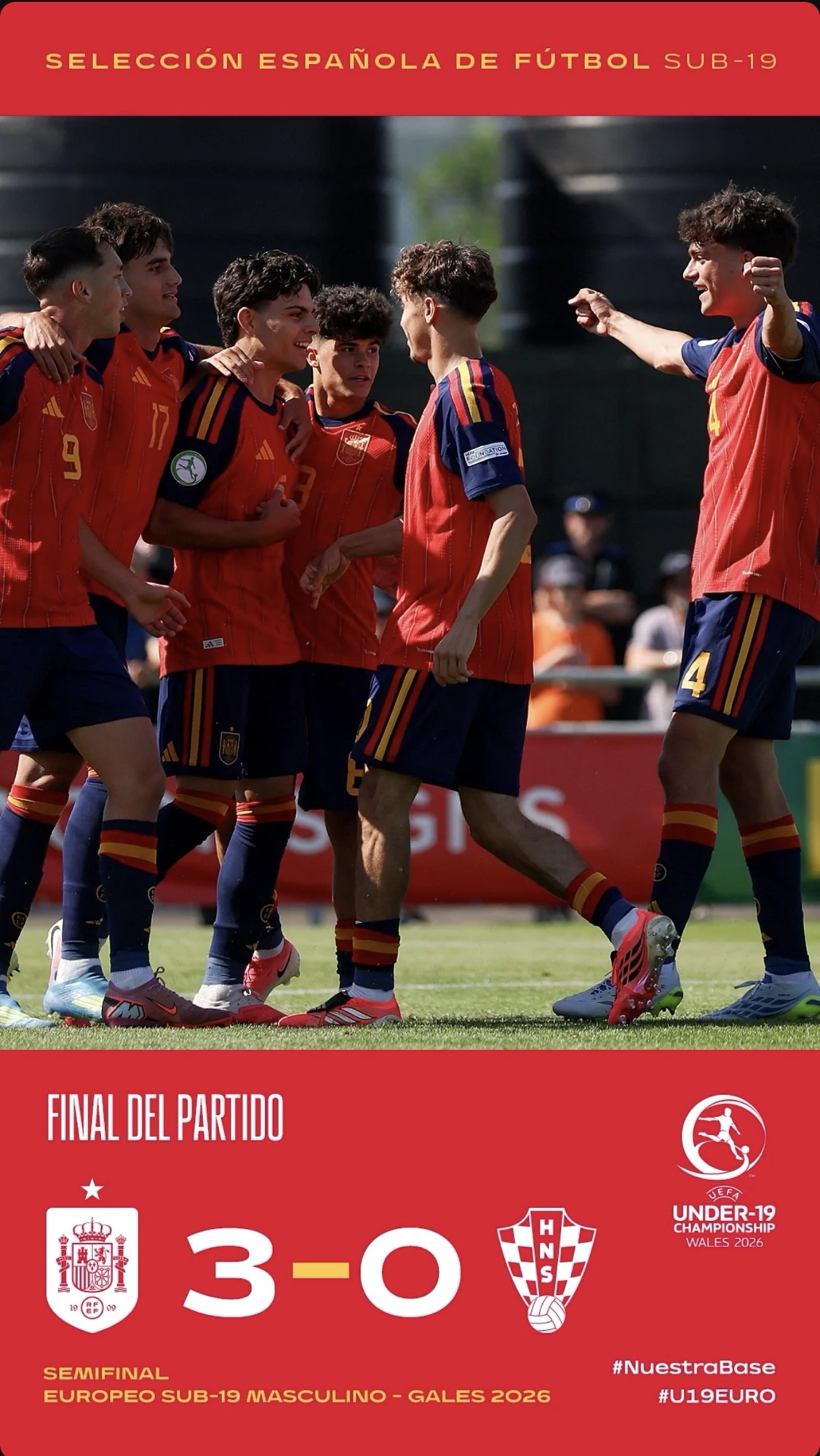 La Rojita no tiene freno: exhibición ante Croacia y billete para la gran final