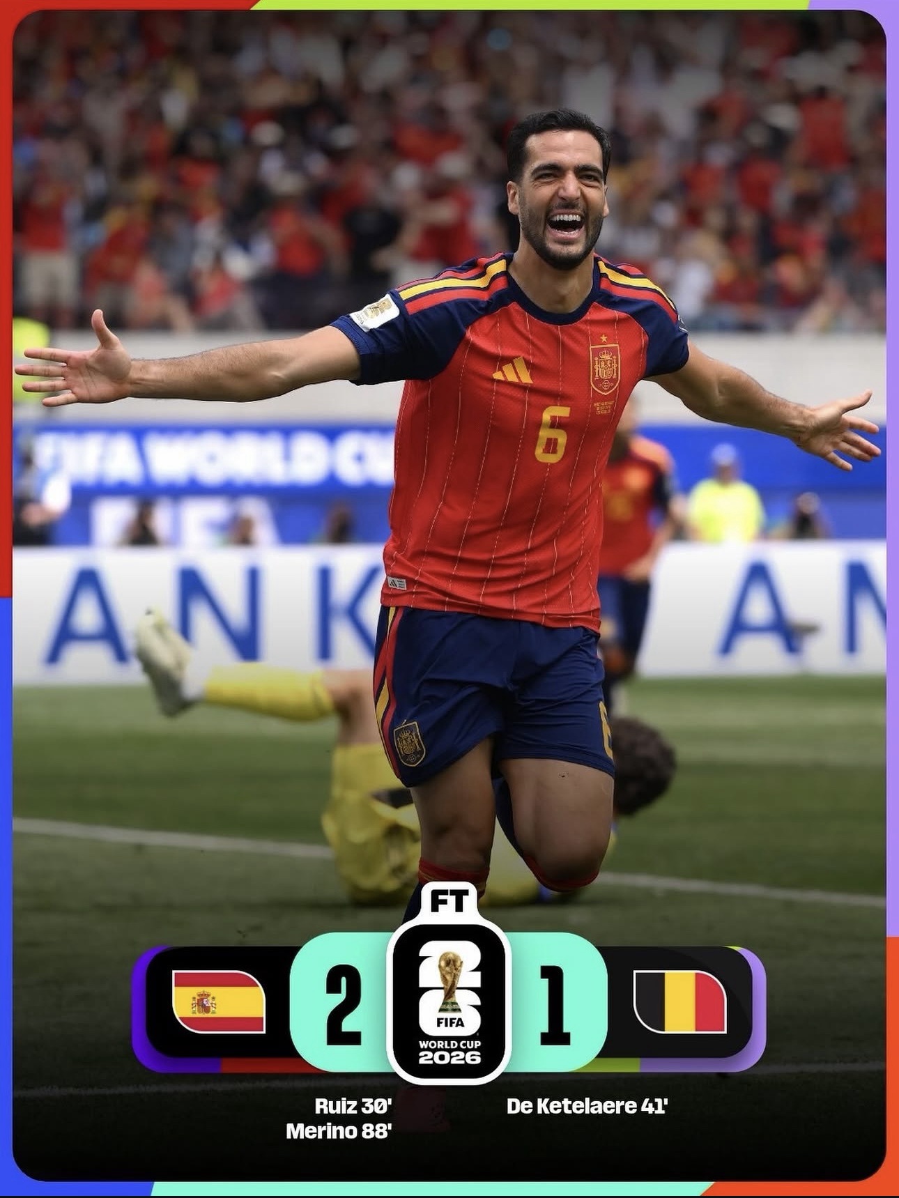 Merino vuelve a hacerlo: un gol para tumbar a Bélgica y soñar con el Mundial