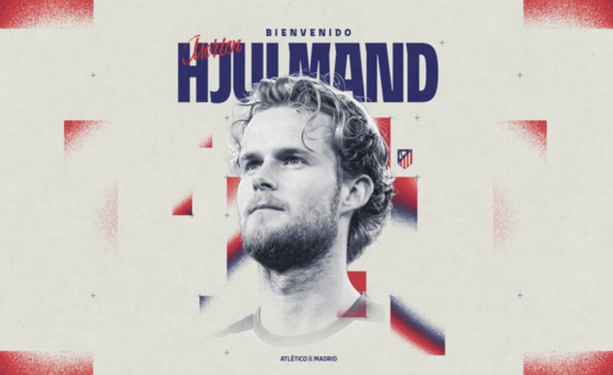 ¡Hjulmand ya es rojiblanco! el Atlético refuerza su centro del campo con músculo, lectura y mando.