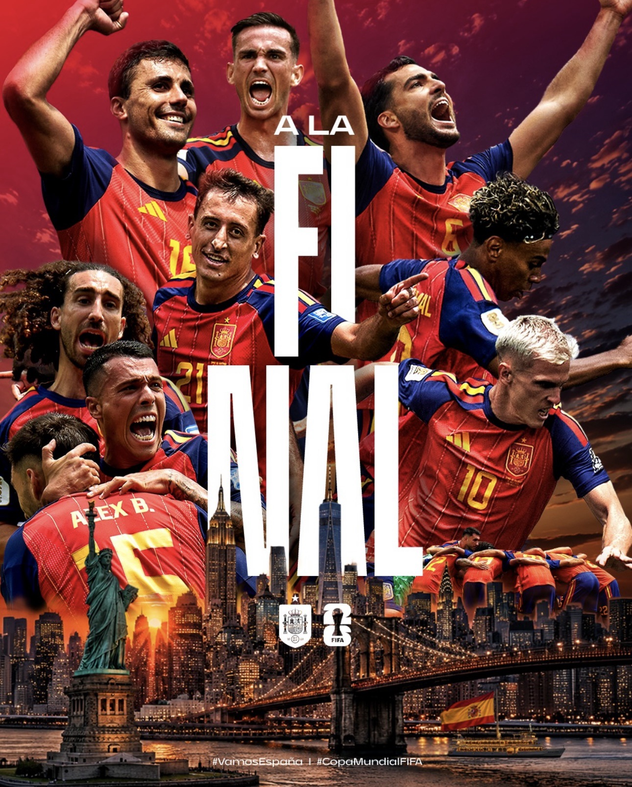 España derriba a Francia y acaricia la gloria