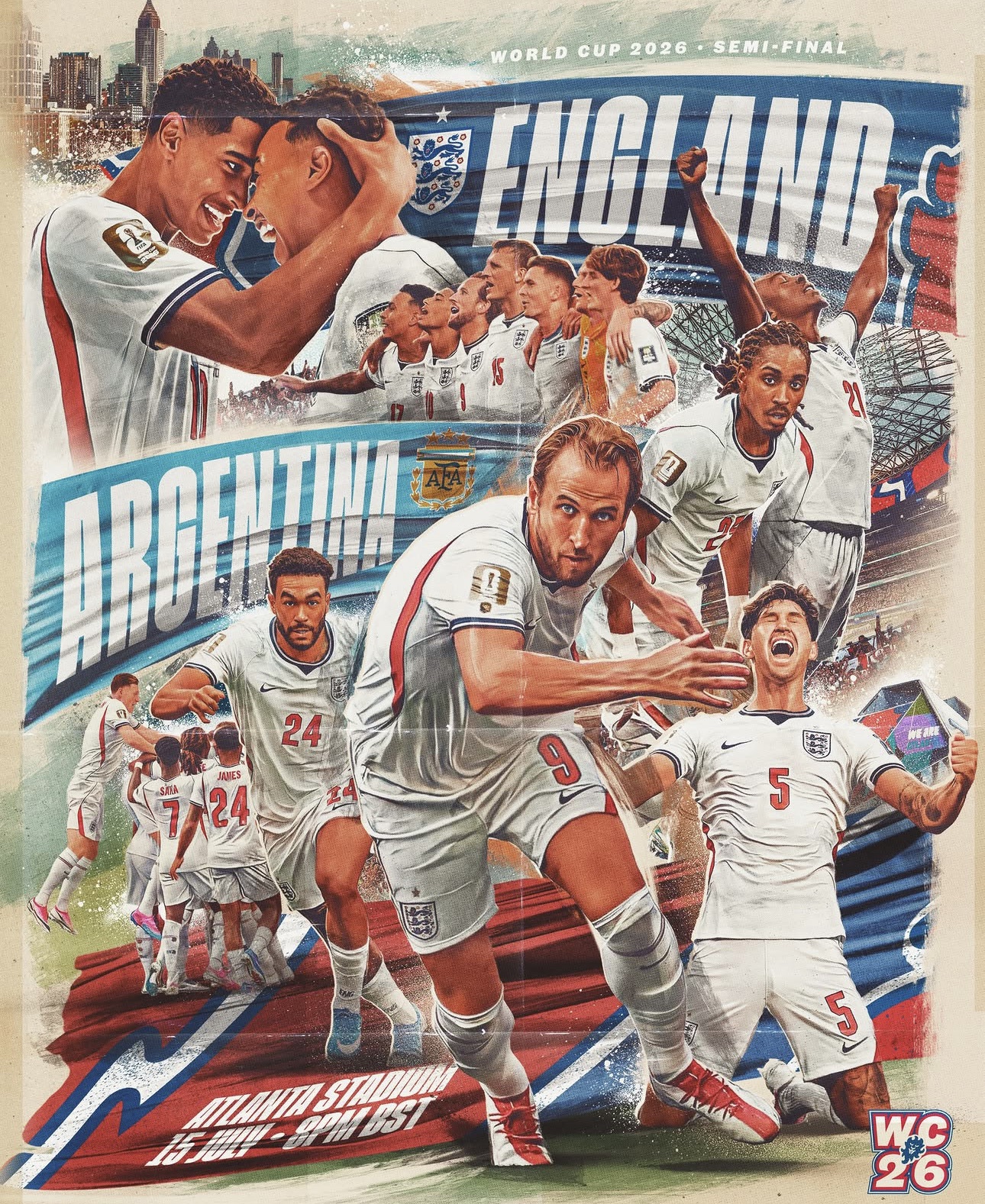ARGENTINA–INGLATERRA: UNA GUERRA DE GIGANTES POR TOCAR LA GLORIA DEL MUNDIAL